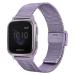 TRUMiRR Watch Band for Venu Sq Orchid Purple, Mesh Woven Stainless Steel Watchband Quick Release Strap Wristband for Garmin Venu Sq/Venu Sq Music/Venu Smartwatch