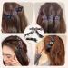 14 Pcs Matte Bird Nest Hair Clips Ponytail Holder Set for Women - Fashionable Hair Accessories - Buy Online on GoSupps.com