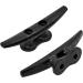 QPURO 4 Inch Black Cast Iron Boat Dock Cleat - Marine Nautical Decor - 5-Pack - Buy Online on GoSupps.com