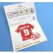 Cakeshop Cake Decoration Pack | Football Shirt Birthday Premium Double Sided Glitter Card Cake Topper & 25g Party Pack of Cake Sugar Sprinkles | Custom Name & Age Cake Decoration (Red) Non-Prime Glitter Card: Red - Buy Online on GoSupps.com