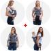 YOU+ME Baby Carrier: 4-in-1 Convertible Infant Carrier for Newborn to Toddler, 8-32 lbs, with Bonus 2-in-1 Bandana Bib (Grey Mesh) - Buy Online on GoSupps.com