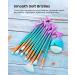 11pcs Mermaid Makeup Brush Set with Cute Bag - Perfect Foundation Eyeshadow & Blush Brushes for Girls | Ideal Christmas & Birthday Gift - Buy Online on GoSupps.com