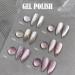 Rolita Gel Polish Rolita Nail Polish Rolita Gel Polish 15ml Nude Ice-Clear Jade Gel Glitter Crystal Gel Nail Polish with Magnet Jelly Gel Nail Polish DIY at Home Crystal Cat Eye Gel Polish(Y-25) - Buy Online on GoSupps.com