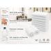 Zollner 10 Set Cotton Washcloths 30x30 cm - Super Soft Washable & Hotel Quality - Fluffy White Kitchen Towels with Hanger - Buy Online on GoSupps.com