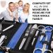 3 Swords Germany Manicure Pedicure Set Kit - Blue Synthetic Leather - Premium Quality by 3 Swords - Buy Online on GoSupps.com