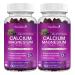 Calcium Magnesium Zinc Gummies with High Absorption Magnesium Glycinate 200mg Potassium -Plant Complex Calcium Supplement with D3 Sea Moss for Bone Muscles Calm Mood & Sleep Support - Vegan (2 Pack) 60 Count (Pack of 2...