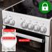 Child Locking Set for Stove Buttons - Herd Safety Kit with Ovid Door Lock Transparent Glue and 6 + 1 Pieces - Black Fits Buttons up to 4.9 cm  - Buy Online on GoSupps.com