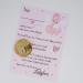 Tooth fairy letter with gold coin girl milk teeth gift personalized birthday school enrollment daycare