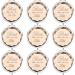 Pack of 9 Compact Pocket Makeup Mirrors Set Include 1 Bride to Be Mirror and 8 Bride Tribe Mirrors for Bridal Shower Hen Party Bridesmaid Proposal Gifts Perfect Bachelorette Party Gift. (champagne)