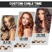 MIUOPUR Automatic Hair Curling Iron - Smart Auto Rotating Curling Wand with Ceramic Ionic Barrel & Temperature Display - Professional Styling Tool in Black - Buy Online on GoSupps.com