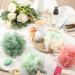 50 Set Bath Sponge Shower Bulk | Baby Shower Thank You Gift Cards | Exfoliating Mesh Pouf & Scrubber for Women | Ideal Guest Gift - Buy Online on GoSupps.com