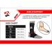 AQF MMA Ankle Support Brace for Kickboxing and Muay Thai - Pain Relief Compression Sleeve for Sprains and Achilles Tendon - Elasticated and Breathable (Black, Size L) - Buy Online on GoSupps.com