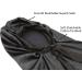 SENGTERM Silk Braid Bonnet Long Satin Sleep Cap for Women with Adjustable Tie Band - Black - Buy Online on GoSupps.com