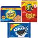 OREO Original Cookies, RITZ Crackers, Honey Maid Graham Crackers Variety Pack, Family Size, 3 Packs