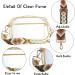 Oufegm Clear Crossbody Purse with Guitar Strap - Stadium Approved Bag for Women in Gold - Buy Online on GoSupps.com
