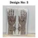 Indian Bridal Mehendi Tattoo | Temporary Henna Hand Sticker Mandala Wedding Body Sticker - Design No. 5 - Buy Online on GoSupps.com