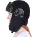 Wool Blend Aviator Trapper Hat Trooper Ushanka Bomber, Black Corduroy | One Size, Warm Winter Cold Protection - Buy Online on GoSupps.com