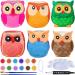 DIY Ceramic Owl Succulent Pots Paint Craft Kit - Set of 6 | Unpainted Bisque Ceramic Flowerpots for Kids Classroom Activities - Buy Online on GoSupps.com