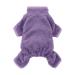 Fitwarm Dog Fuzzy Velvet Pajamas, Dog Winter Clothes for Small Dogs Boy Girl, Pet Jumpsuit, Cat Apparel Small Purple