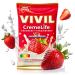 Buy Vivil Strawberry Cream Bonbons - Sugar-Free & Gluten-Free - 15 Bags (110g each) - Fruity Treats for International Shipping - Buy Online on GoSupps.com