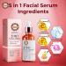 5in1 facial serum antiaging facial serum with vitamin C hyaluronic acid vitamin E brightening serum for dark spots even skin tone eye area fine lines and wrinkles 30 ml - Buy Online on GoSupps.com