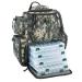 Piscifun Fishing Tackle Backpack with 4 Trays, Large Waterproof Tackle Bag Storage with Protective Rain Cover and 4 Tackle Boxes (Khaki, Black and Camouflage) Digital Camouflage