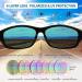 Joopin Sport Sunglasses Polarized UV Protection Wrap Around - Black Frame Red Mirrored Lens - Buy Online on GoSupps.com
