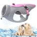 Dog cooling vest dishes for large medium-sized small dog cooling jacket with D-ring and adjustable straps cool and comfortable dog coat with reflectors for summer winter outdoor hunting training m m pink