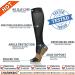 Copper Compression Socks (8 Pairs) 15-20 mmHg | Graduated Athletic & Daily Wear for Men & Women | Running, Travel | Black | Large-X-Large - Buy Online on GoSupps.com