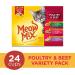 Meow Mix Tender Favorites Variety Pack Wet Cat Food 2.75oz Cups - Poultry & Beef (24 Pack) - Buy Online on GoSupps.com