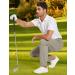 SPECIALMAGIC Men's Golf Pants Stretch Slim Fit Lightweight Tapered Zipper Pockets Stone 32W x 30L - Buy Online on GoSupps.com