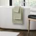 Nate Home by Nate Berkus 6-Piece Cotton Towel Set | Soft & Absorbent Bath Towels, Hand Towels, & Washcloths - Lichen (Sage) Sage Bath Set 6pc - Buy Online on GoSupps.com