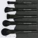 Wild Universe 12Pcs Professional Makeup Brush Set - Synthetic Kabuki Brushes for Foundation, Contour, Blush, and More | Black Meteorite Series - Buy Online on GoSupps.com