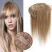 Rich Choices Clip in Topper Real hair with pony bangs real hair extensions toupet for women clip in hair part lace topper 35 cm (45g) #27 dark blonde 37 #27 dark blonde