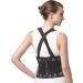 NeoTech Care Back Brace with Suspenders - Light & Breathable Lumbar Support Belt for Lower Back Pain - Size S, Black Color - Buy Online on GoSupps.com