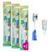 GUM Playbrush Kids 3+ Brush Heads | Compatible with GUM Playbrush Electric Toothbrush | Extra Soft Bristles | Small Head | 3x