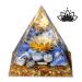 Xiannvxi Lapislazuli Stein Orgonite Pyramid crystals Lotus pyramids Positive energy spiritual medicinal crystals pyramid meditation gifts c-lapislazuli