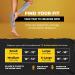 Shop CopperJoint Calf Compression Sleeves for Men & Women | Leg Support for Cramp Relief & Shin Splints | 20-30mmHg Copper-Infused Grey Medium - Buy Online on GoSupps.com