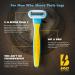 Buy Bolt Performance Razor for Men's Leg Shaving - Ergonomic Zinc Alloy 5-Blade Cartridge with Aloe & Vitamin E - Includes 2 Cartridges - International Shipping Available - Buy Online on GoSupps.com