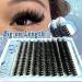 Fluffy Lash Clusters 10-24mm - Extra Long Thick 200D Eyelash Extensions | 200pcs Volume D Curl Wispy Lashes | DIY for Beginners | FOINEMYED - Buy Online on GoSupps.com