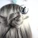 Cat Moon Hair Styling Pins - 2pcs Black Wicca Witch Hair Slide for Women - Buy Online on GoSupps.com