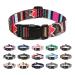 Mercano Dog Halison Comfortable soft nylon comfort & robust patterned dog collar for small medium -sized dog puppies (m trunk pink) m trunk pink