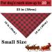 Unique Style Paws Christmas Red & Black Grid Dog Towel - Washable Adjustable Cotton Latz for Small & Medium Dogs & Cats - Buy Online on GoSupps.com