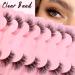 7P-CZ-32 Clear Band Half Eyelashes Cat Eye 15 mm Short Cat Eye Artificial Eyelashes Natural Look 1/2 Corner False Eyelashes Set 3/4 Corner Eyelashes Reusable Lightweight Makeup Eyelashes 7p-clear band half eyelashes-32 - Buy Online on GoSupps.com