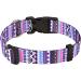 Mihqy Adjustable Soft Dog Collar - Bohemian Flower & Geometric Design for Small Medium & Large Dogs | Purple Bohemia L (Neck 38-63 cm) - Buy Online on GoSupps.com