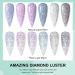 Saviland Sparkly UV Nail Polish Set - 6 Reflective Glitter Colors Soak Off Gel Manicure Kit with Nail Brush - Perfect for Stunning Nail Designs - Buy Online on GoSupps.com