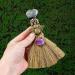 Broom Pendant Halloween Decorations Miniature Wicca Brush Cute Car Pendant Handmade Crystal Wand Points Broom Miniature Home Decor for Halloween Decoration Rowces - Buy Online on GoSupps.com