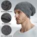EINSKEY Slouchy Beanie 2-Pack - Black & Grey - Thin & Lightweight Skull Cap for Men & Women - Buy Online on GoSupps.com