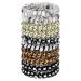 Jesslab Spiral Hair tie 10 pieces of traceless telephone cable hair tie plastic coil hair tongue ponytail holder no-damage hair accessories for girls women women color sorted (#16)