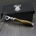 Haryali London Razor Handmade Antique Black / Gold